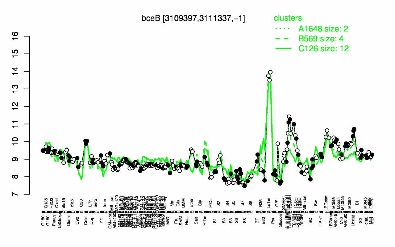 Graph of expression data for this gene.